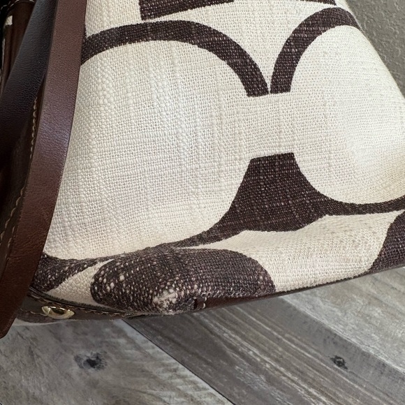 Coach Brown and Cream Shoulder Bag - Picture 10 of 16